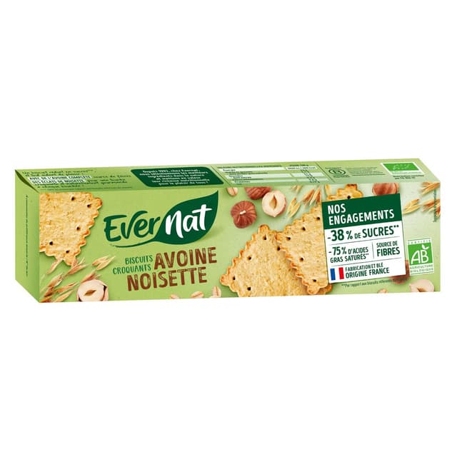 3396411253935 - Evernat - Biscuit Croquant Avoine Noisette bio