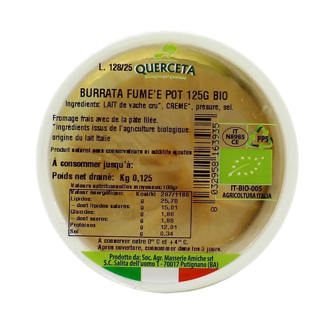 8032958163935 - Querceta - Burrata Fumée, Bio