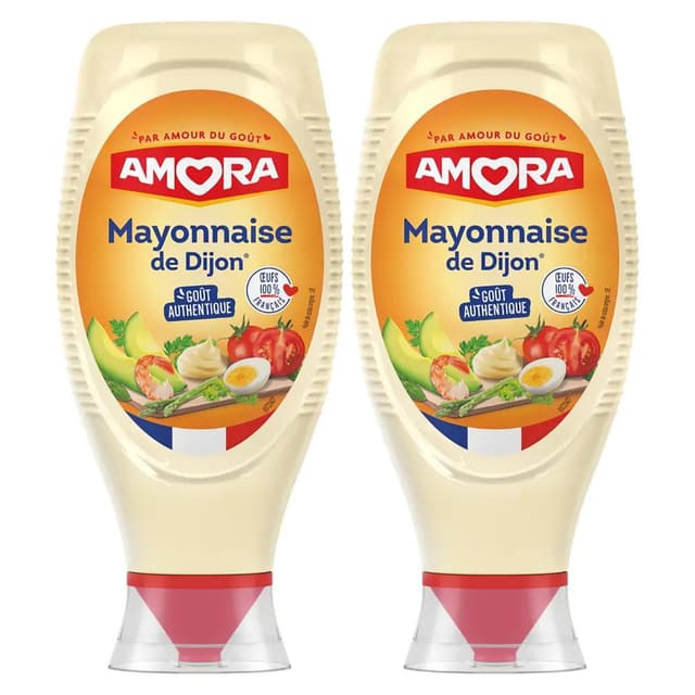 8711200547982 - Amora - Mayonnaise de Dijon en Flacon Souple Squeeze Top Down