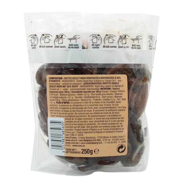 3257981685635 - Cora - Dattes dénoyautées moelleuses