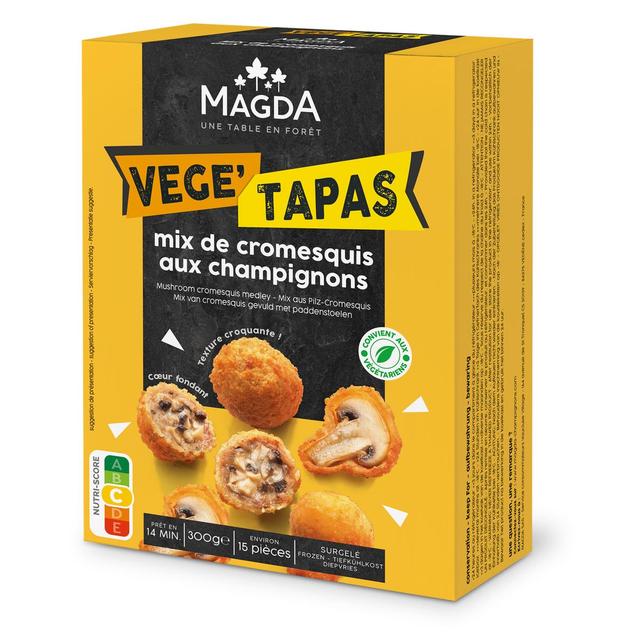 3434410075735 - Magda - Vege'tapas- Mix de Cromesquis aux champignons- 15 pièces environ