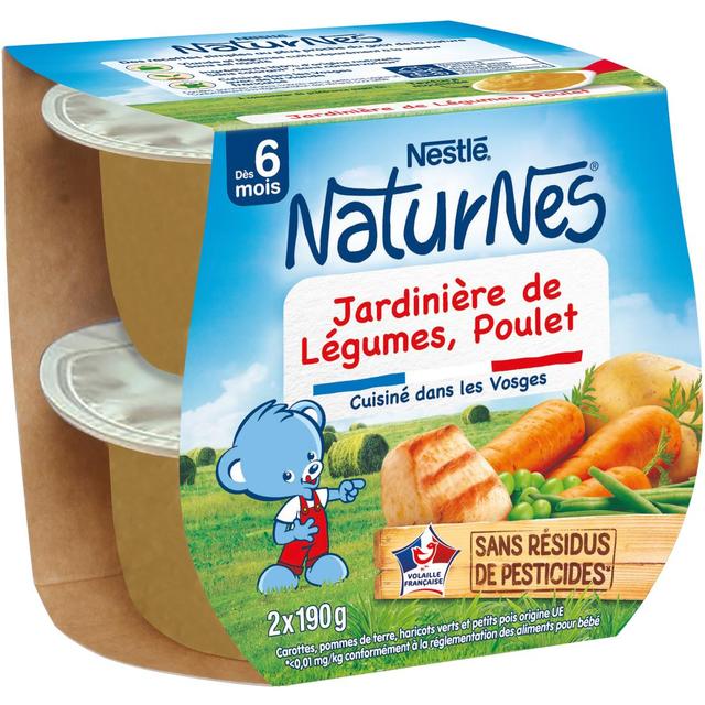 8445291096035 - Nestlé - Naturnes - Jardinière dé Légumes, Poulet Bol Bébé Dès 6 mois
