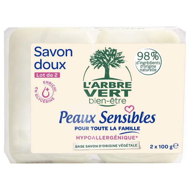 3450601029035 - L'Arbre Vert Bien-Etre - Savons Peaux sensibles bébé et famille