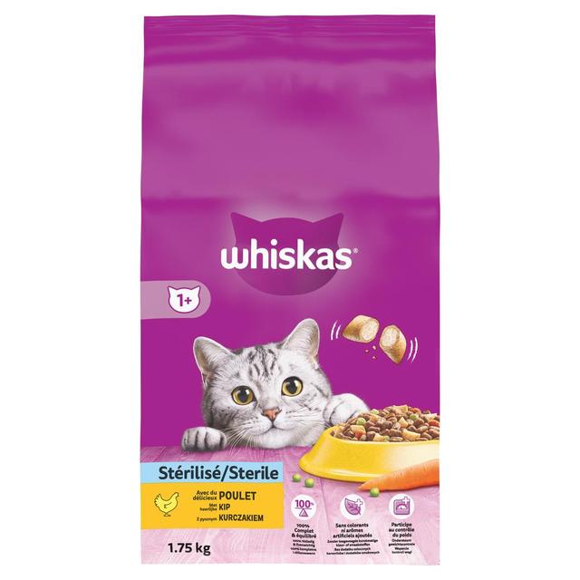 5998749129135 - Whiskas - Croquettes Poulet pour chat adulte stérilisé