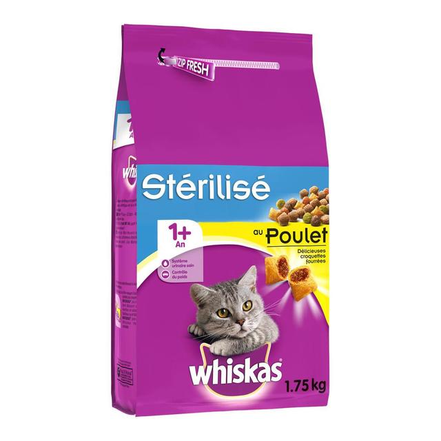 5998749129135 - Whiskas - Croquettes Poulet pour chat adulte stérilisé