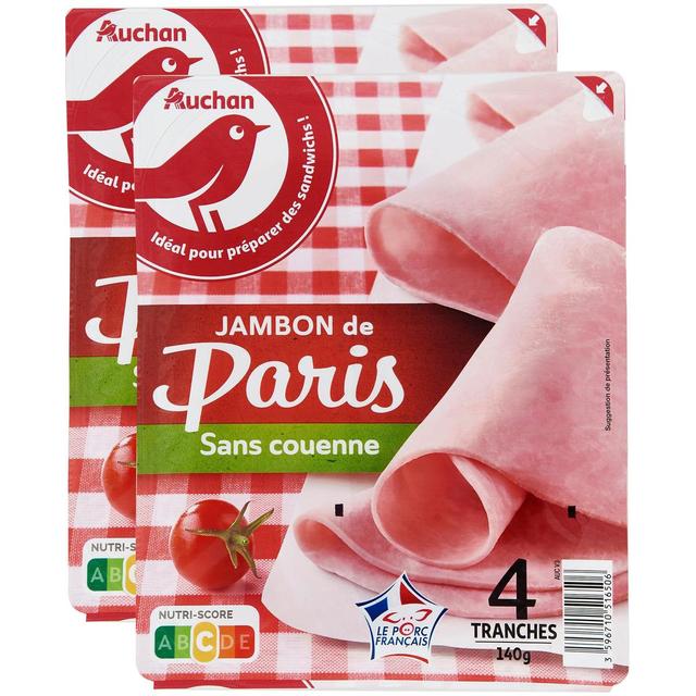 2050000410536 - Auchan - Jambon de Paris Sans Couenne