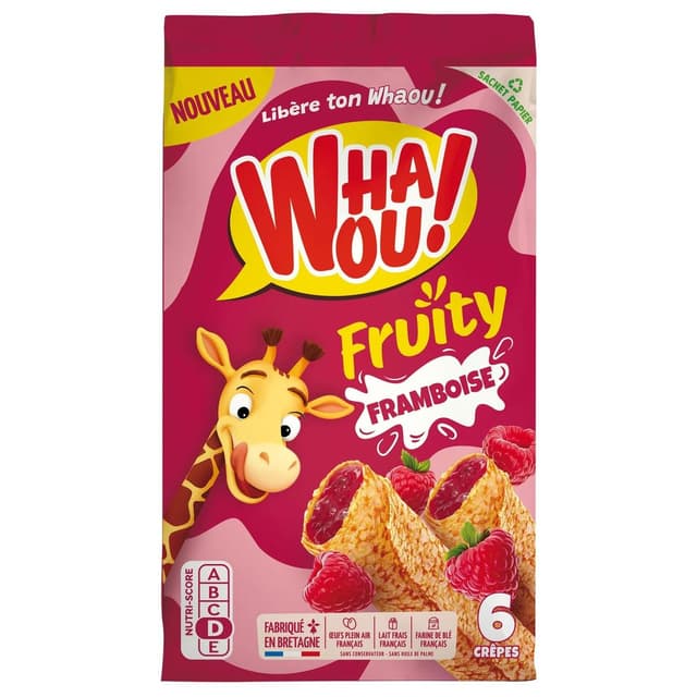 3322680011136 - Whaou - Crêpes fourrées Framboise