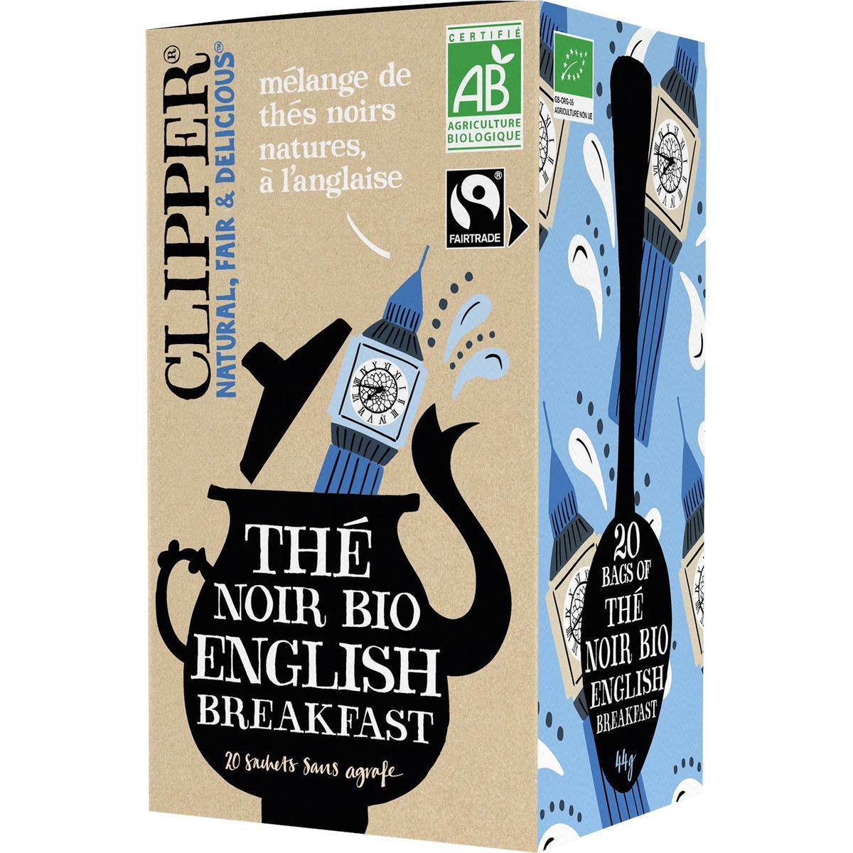 5021991942136 - Clipper - Thé Noir English Breakfast Bio - 20 sachets