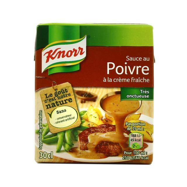 3250541913636 - Knorr - Sauce au poivre à la crème fraîche