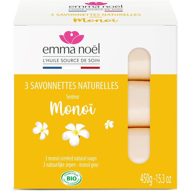 3291960014436 - Emma Noel - Savonnettes Naturelles Monoï Cosmébio