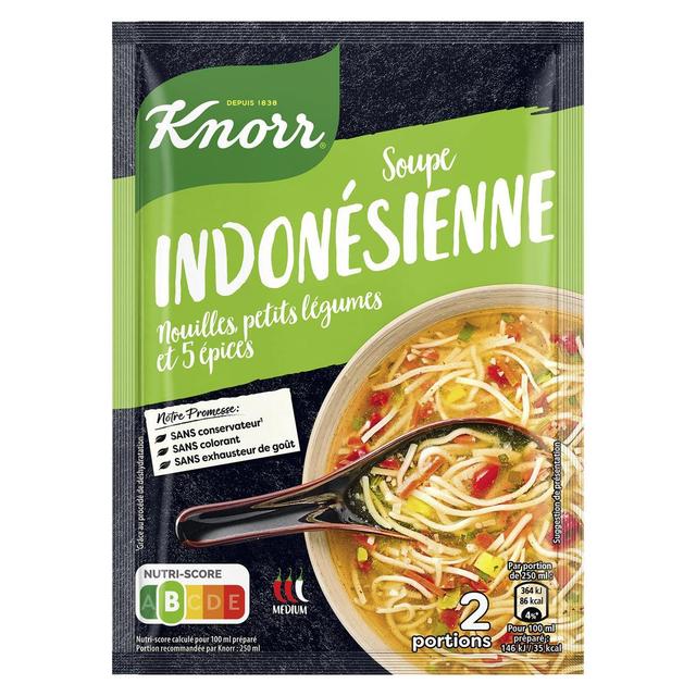 8720182694836 - Knorr - Soupe Indonésienne- Nouilles, Petits Légumes et 5 épices déshydratée