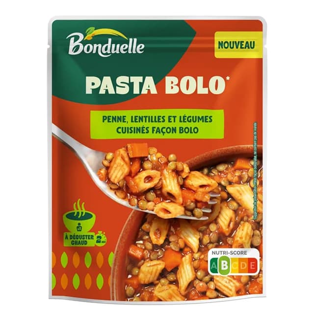 3083681186536 - Bonduelle - Pasta Bolo penne lentilles et légumes cuisinés façon bolognaise sachet express
