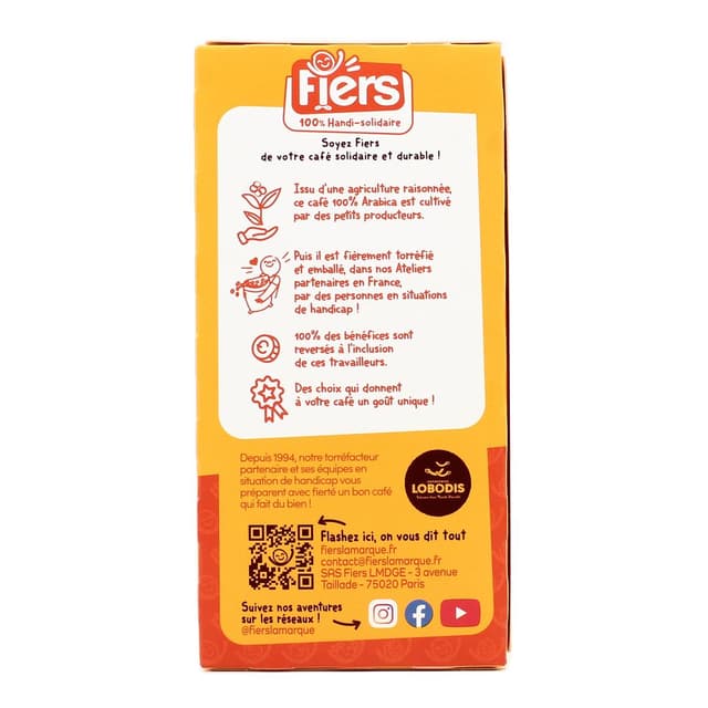 3770027396536 - Fiers - Café Capsules Nespresso Espresso pur arabica intensité 3