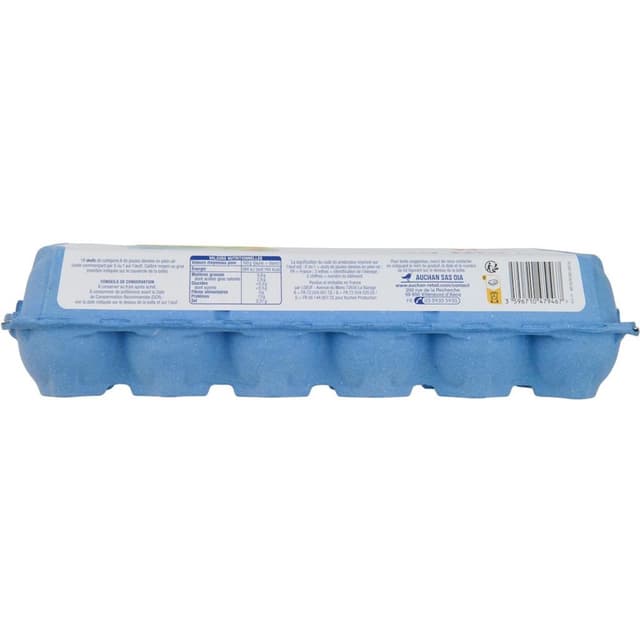 3596710479436 - Auchan - Oeufs de poules élevées en plein air