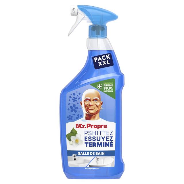 8700216681537 - Mr Propre - Nettoyant Ménager Désinfectant Salle de bain Fleurs Blanches 