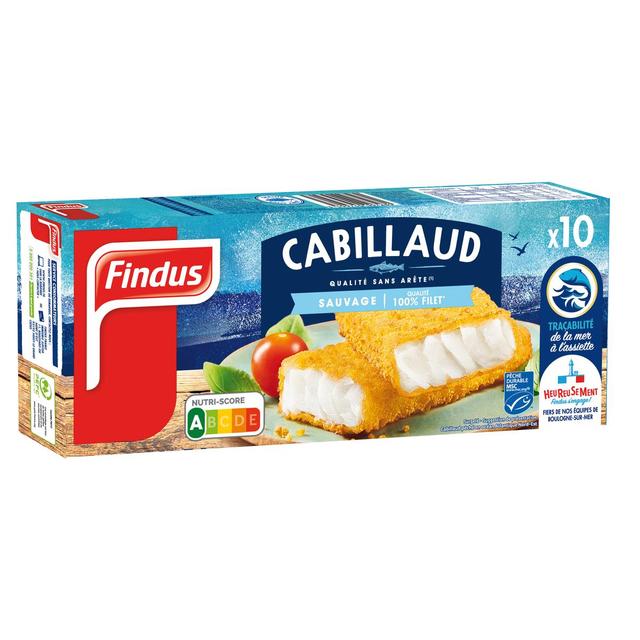 3599741001737 - Findus - Tranches Panées de Cabillaud sauvage MSC