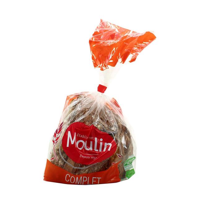 3760116602037 - Etablissements Moulin - Pain Frais Quart de Miche Complet Bio, tranché