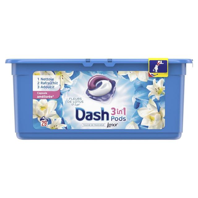 8001090653437 - Dash - Lessive fleurs de lotus et lys 