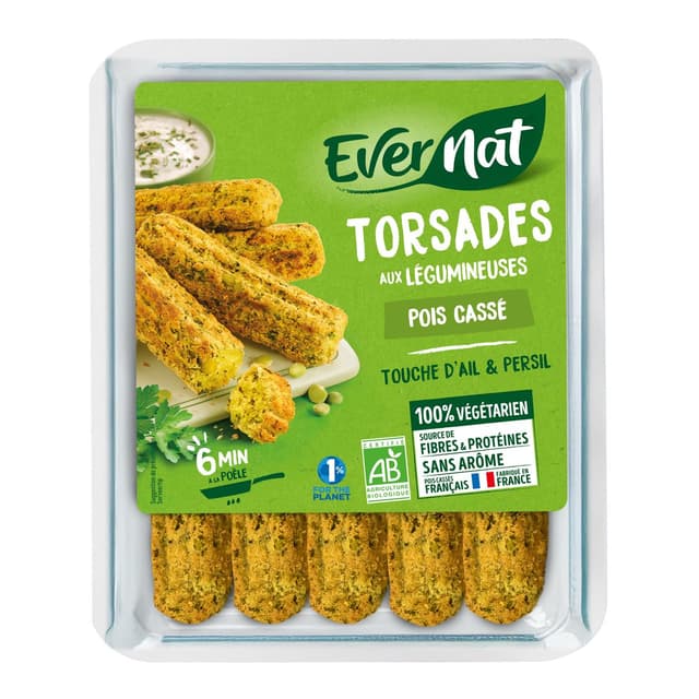 3396410253837 - Evernat - Torsades aus légumineuses pois cassé bio