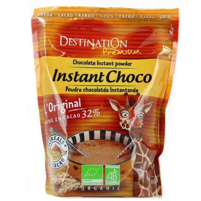 3700110005137 - Destination - Poudre chocolatée cacao instantanée bio
