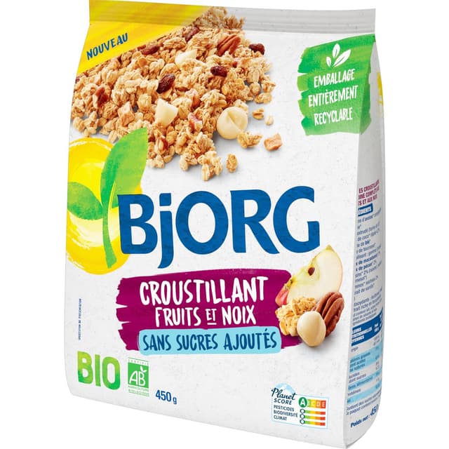 3229820805337 - Bjorg - Céréales Croustillantes Fruits et Noix Bio