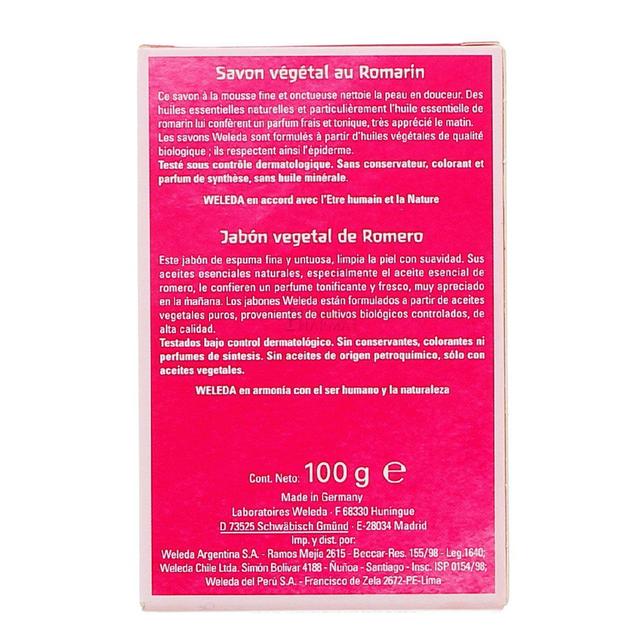 3596206267837 - Weleda - Savon végétal à la rose