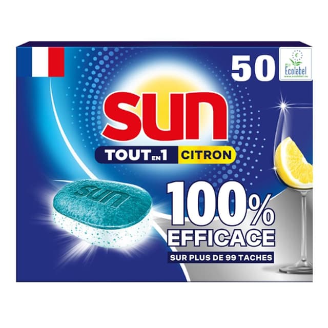 8720181908637 - Sun - Tablettes lave-vaisselle Tout en 1 Citron