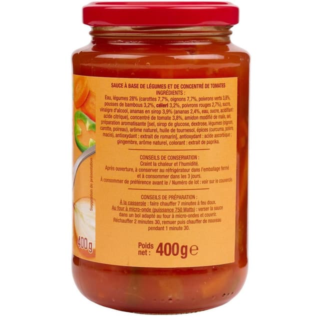 3596710429837 - Auchan - Sauce Aigre Douce