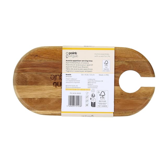 5404035721438 - Point virgule - Planche en acacia pour apéritif