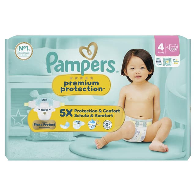 8006530132138 - Pampers Premium Protection Pants - Couches Premium Protection 9-14kg - Taille 4