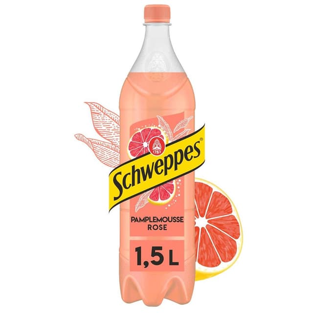3124480202338 - Schweppes - Boisson gazeuse saveur pamplemousse rose