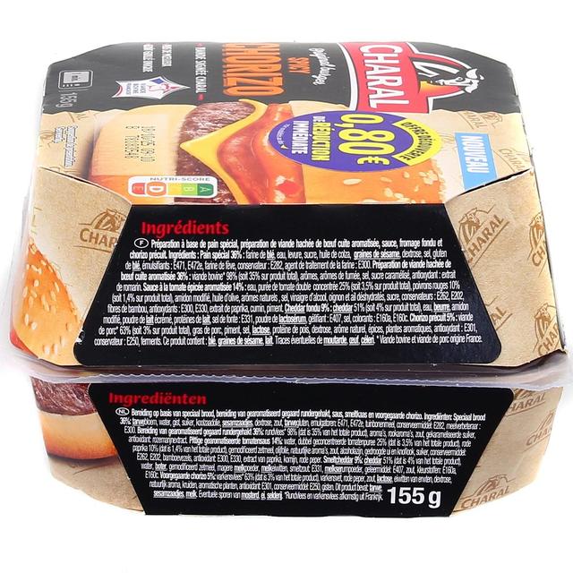 3181239102738 - Charal - Original Burger Spicy Chorizo
