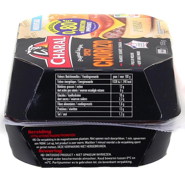 3181239102738 - Charal - Original Burger Spicy Chorizo