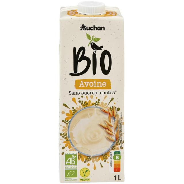 3596710354238 - Auchan BIO - Avoine sans sucres ajoutés bio boisson végétale