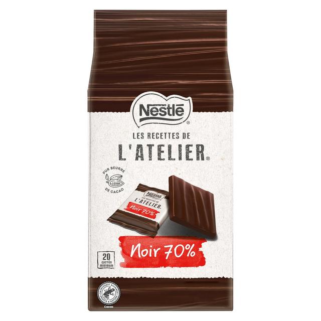 8445291434738 - Nestlé Les Recettes de l'Atelier - NESTLE carres noir intense 70% 176g