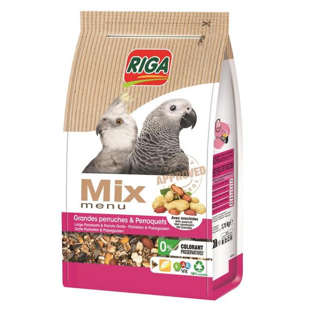 3166780065138 - Riga - Mix menu avec arachides pour grandes perruches et perroquets