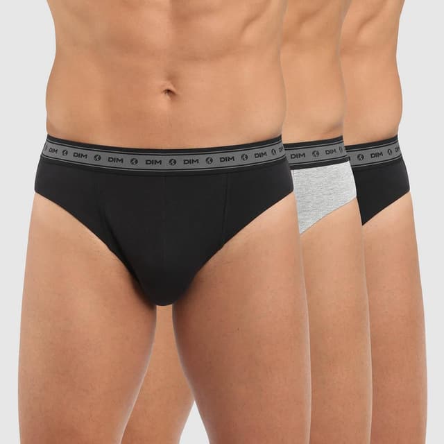 3610862106238 - Dim - 3 slips Green Bio Noir/gris/noir