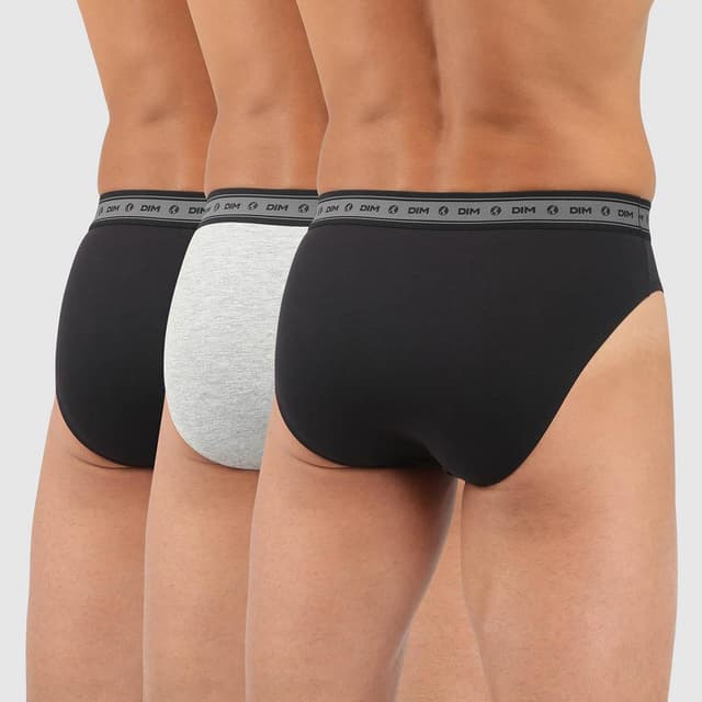 3610862106238 - Dim - 3 slips Green Bio Noir/gris/noir