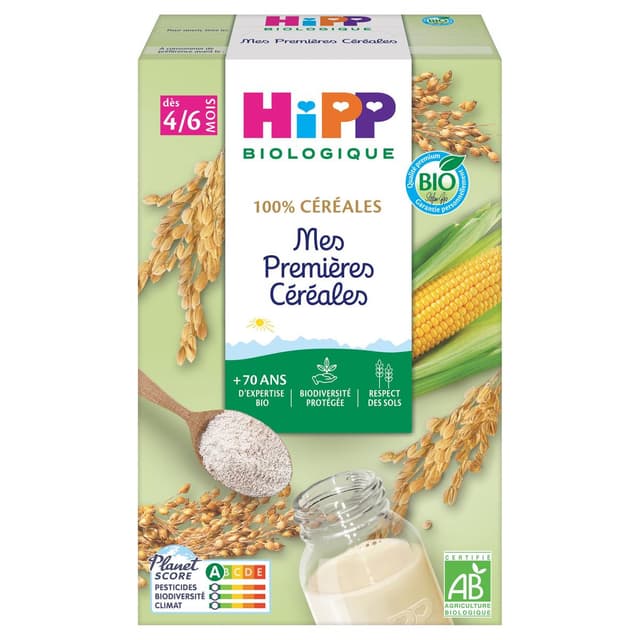 4062300037038 - Hipp - 100% Céréales - Mes Premières Céréales Bio Bébé Dès 4/6 mois