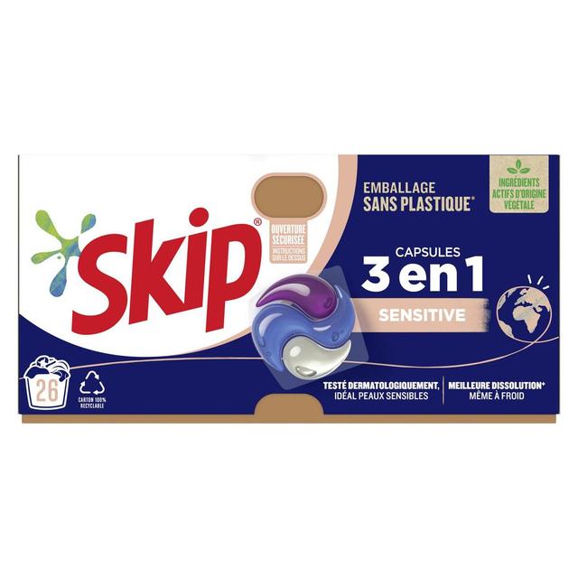 8720181248238 - Skip - Lessive Capsule 3 en 1 Sensitive