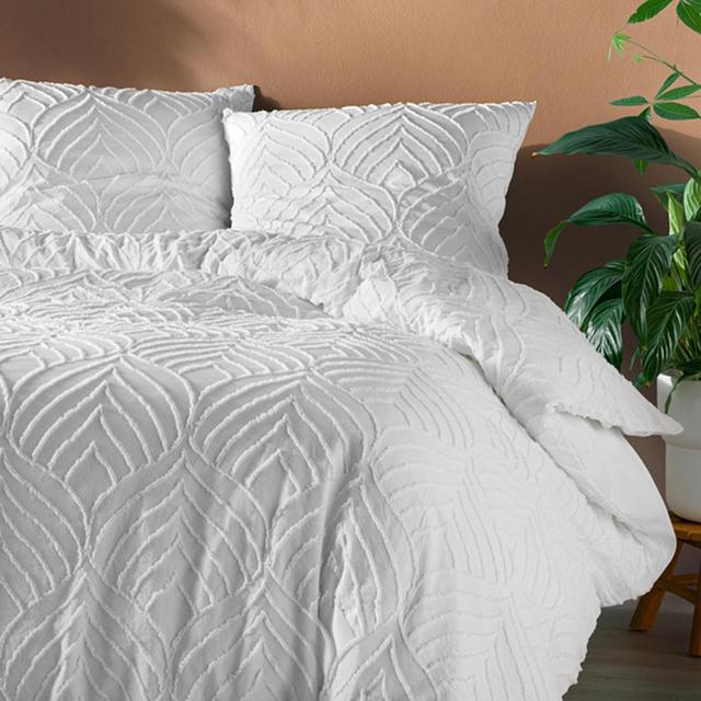 3574386448338 - Douceur D Interieur - Parure microfibre unie Blanc