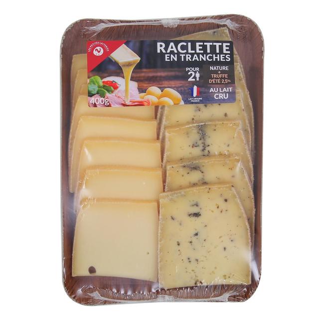 3760007481239 - Les Petites Laiteries - Raclette Nature et Truffe d'été - Lait de vache cru