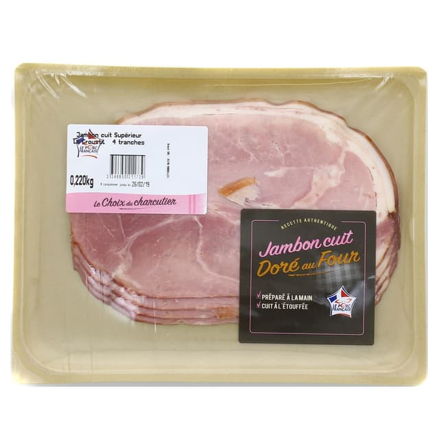 3346650211739 - Le Choix du Charcutier - Jambon Blanc cuit doré au four