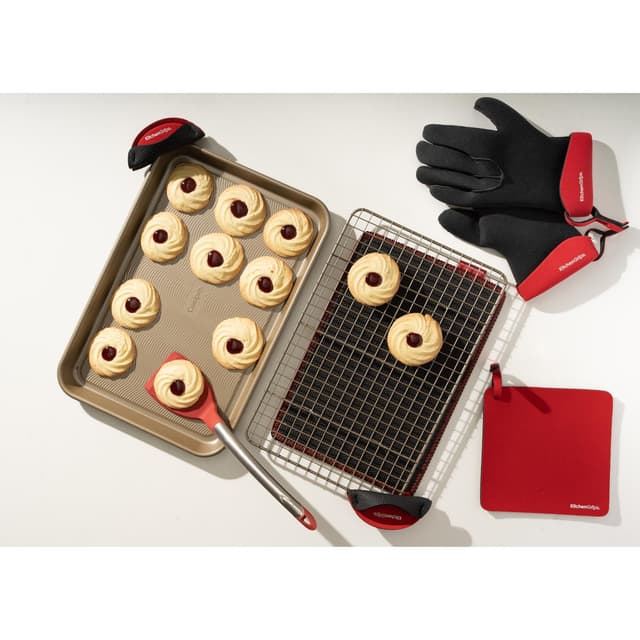 0790652202739 - Kitchen Grips -  Set de 2 gants à four 5 doigts 