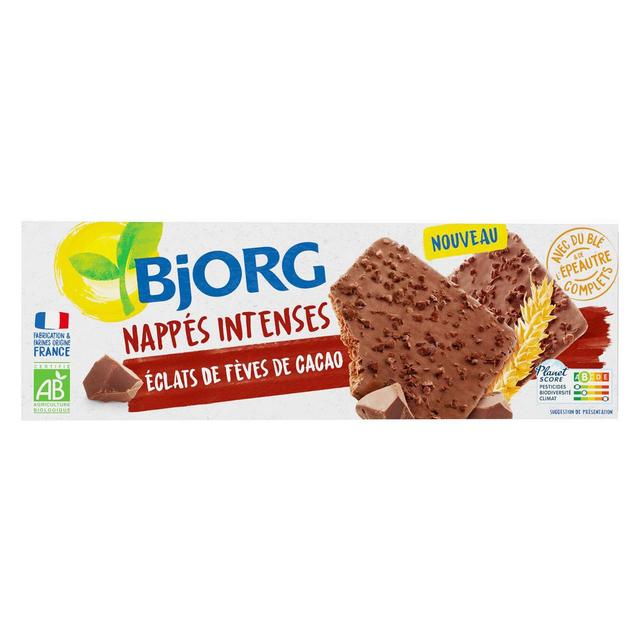 3229820804439 - Bjorg - Biscuits Nappés Chocolat Intenses Cacao bio