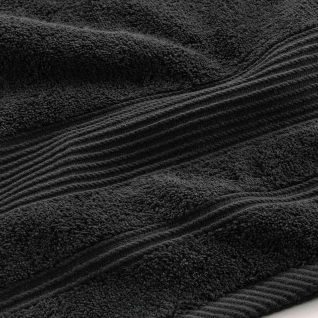 3574388015439 - Douceur D Interieur - Drap de bain eponge unie tendre noir