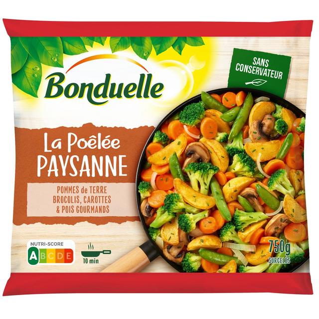 3083681116939 - Bonduelle - Poêlée La paysanne- Pommes de terre, brocolis et champignons de Paris