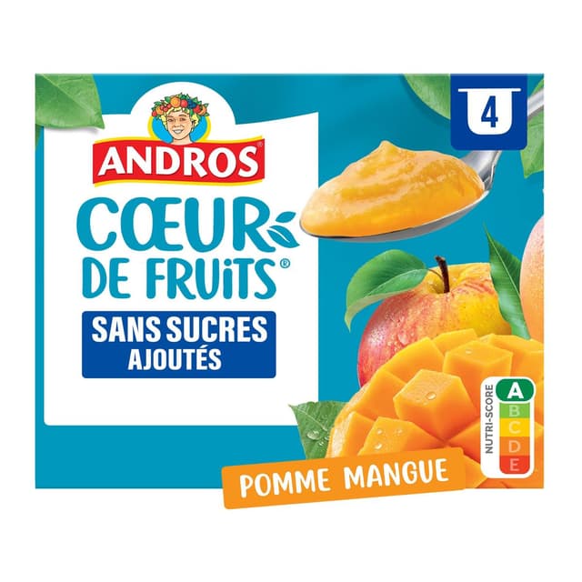 3608580197539 - Andros - Pomme, mangue sans sucres ajoutés