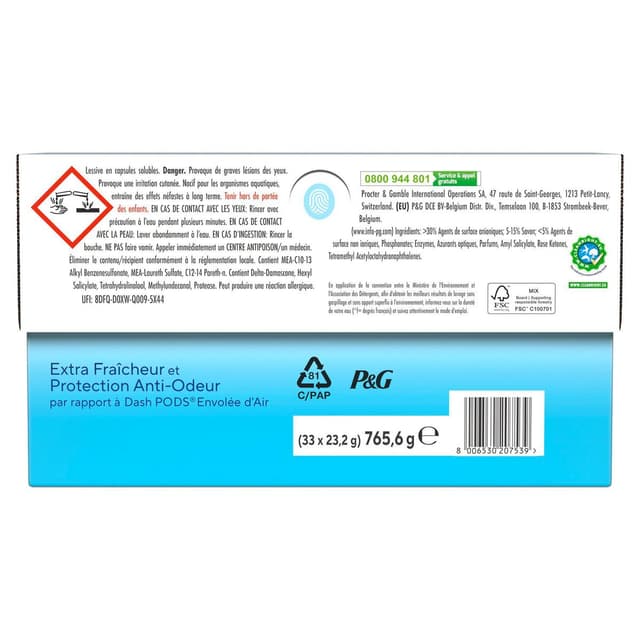 8006530207539 - Dash - Lessive Capsules 2en1 Fraîcheur de Coton