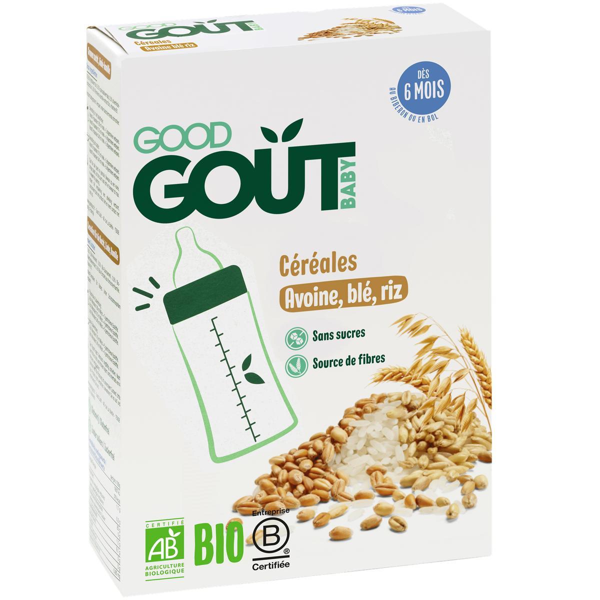 3770002327739 - Good Goût - Céréales Avoine Blé Riz Bio Bébé Dès 6 mois
